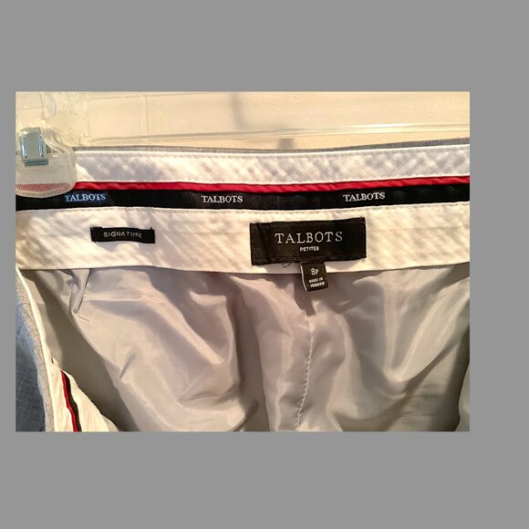 Talbots Signature  Classic - Gray lightweight wool blend lined Pant, size 8P - Picture 5 of 16